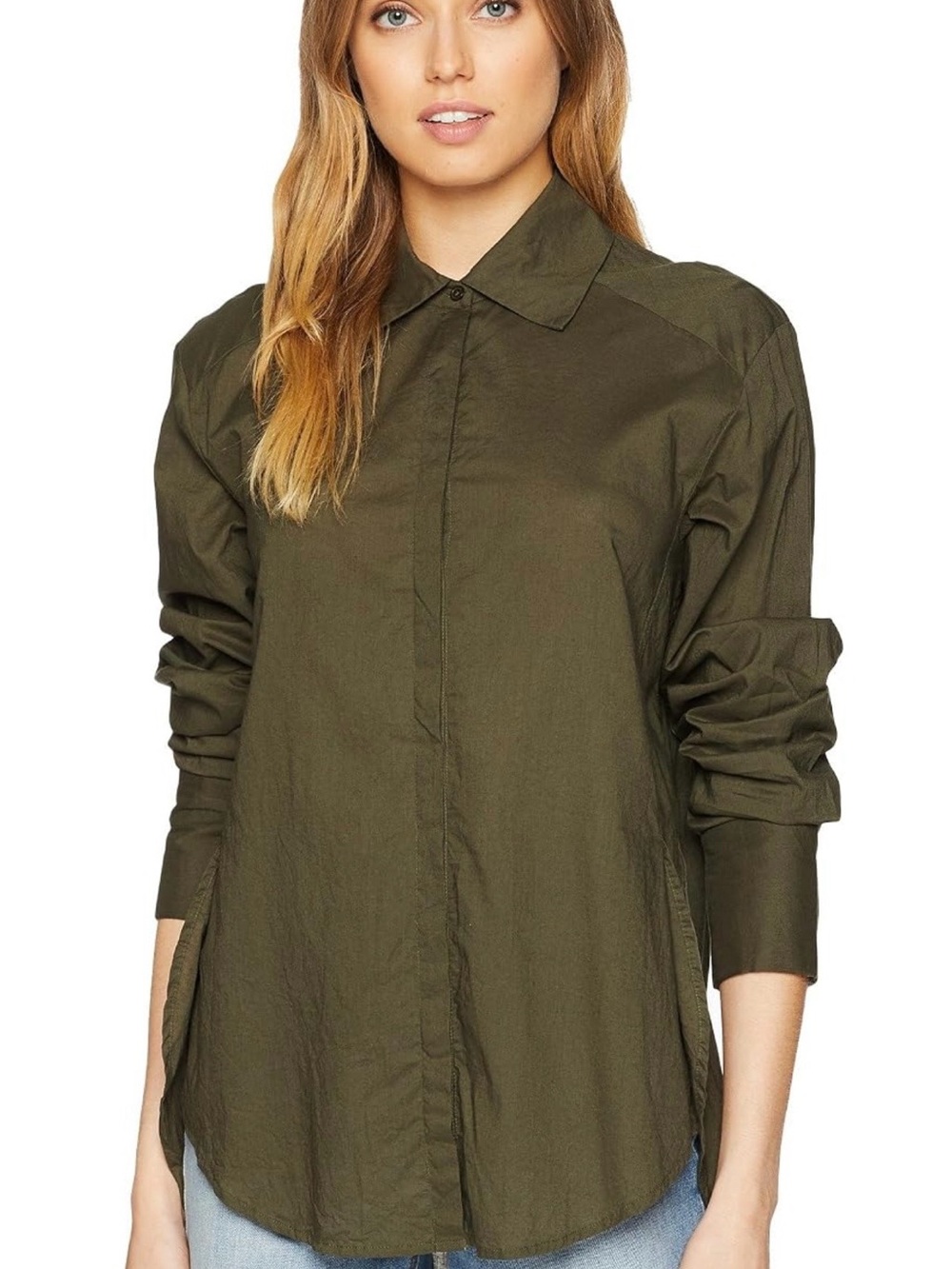 PAIGE Womens Clemence Shirt W/French Cuff